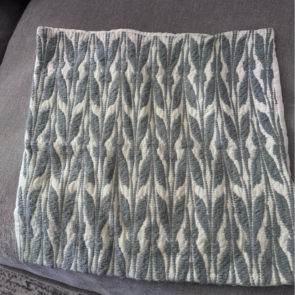 Set of 2 West Elm Mariposa Pillow Cover 20x20 in Ocean